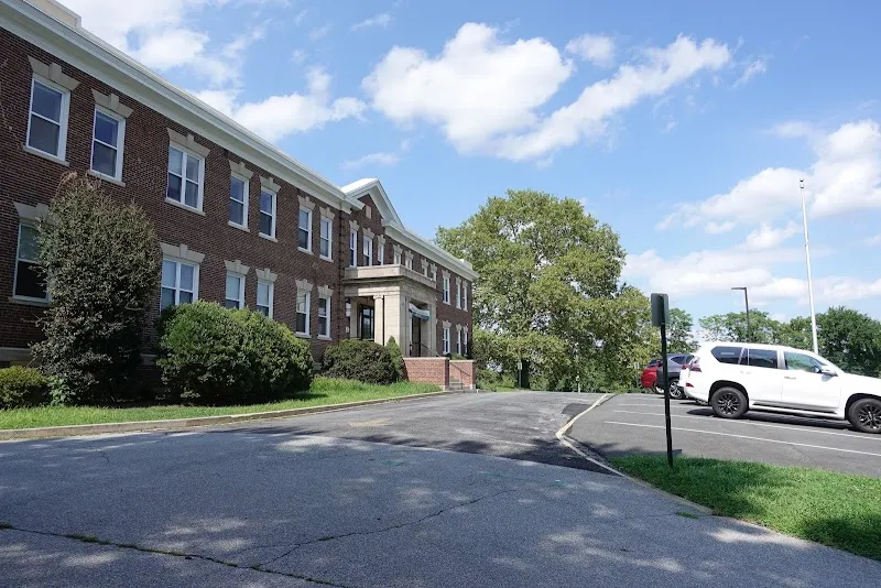 Exterior view of Delaware sober living home — road surface